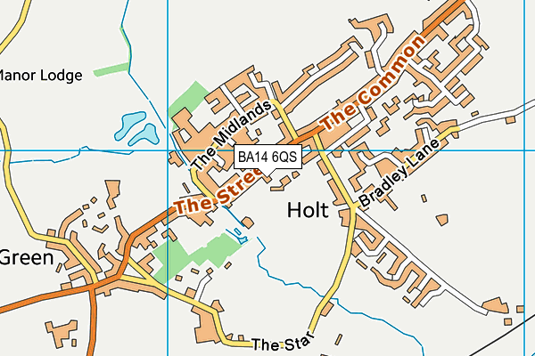 BA14 6QS map - OS VectorMap District (Ordnance Survey)