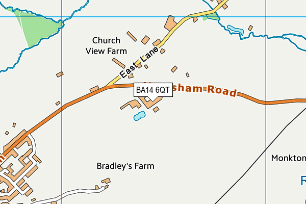 BA14 6QT map - OS VectorMap District (Ordnance Survey)