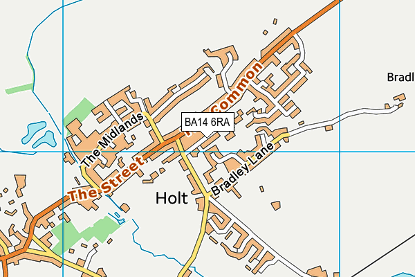 BA14 6RA map - OS VectorMap District (Ordnance Survey)