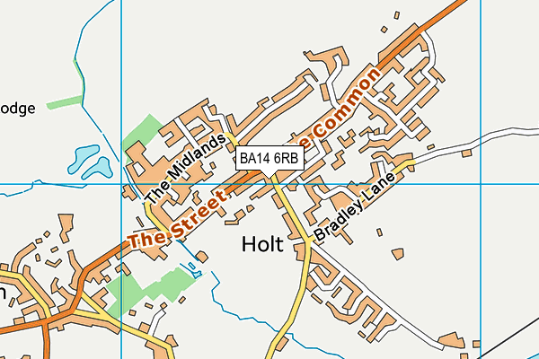 BA14 6RB map - OS VectorMap District (Ordnance Survey)