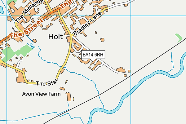 BA14 6RH map - OS VectorMap District (Ordnance Survey)