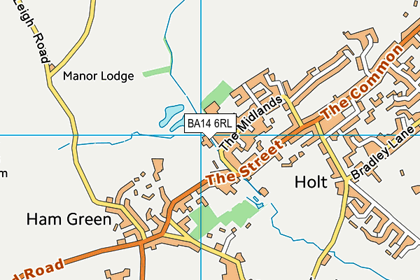 BA14 6RL map - OS VectorMap District (Ordnance Survey)