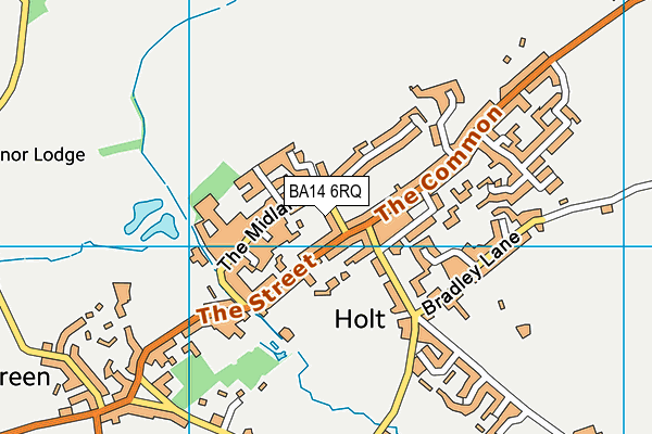 BA14 6RQ map - OS VectorMap District (Ordnance Survey)