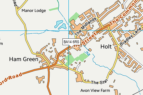 BA14 6RS map - OS VectorMap District (Ordnance Survey)