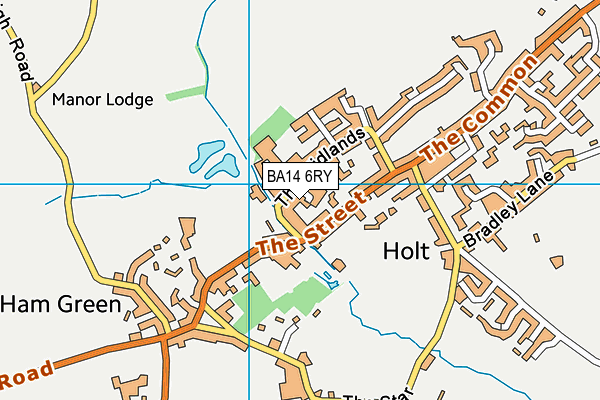 BA14 6RY map - OS VectorMap District (Ordnance Survey)