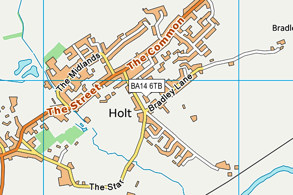 BA14 6TB map - OS VectorMap District (Ordnance Survey)