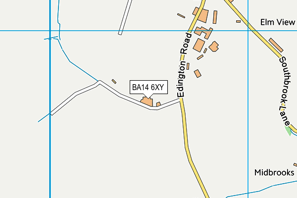 BA14 6XY map - OS VectorMap District (Ordnance Survey)