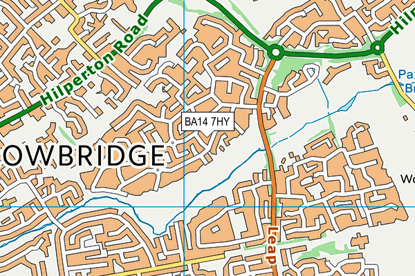 Map of ZERODRYTIME (TROWBRIDGE) LIMITED at district scale