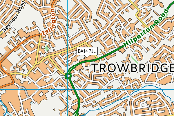 BA14 7JL map - OS VectorMap District (Ordnance Survey)