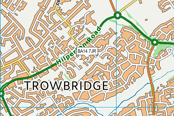 BA14 7JR map - OS VectorMap District (Ordnance Survey)