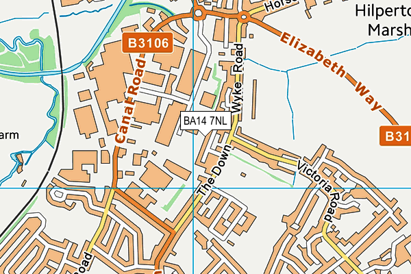 BA14 7NL map - OS VectorMap District (Ordnance Survey)