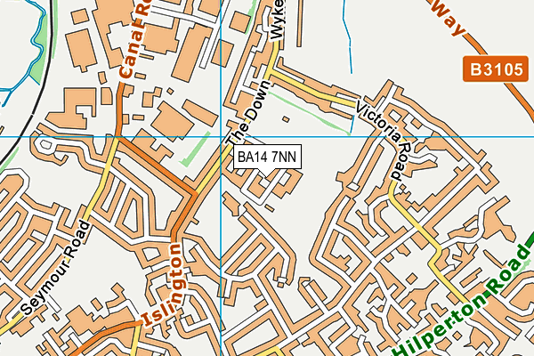 BA14 7NN map - OS VectorMap District (Ordnance Survey)