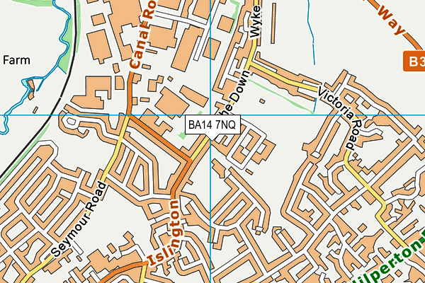 BA14 7NQ map - OS VectorMap District (Ordnance Survey)