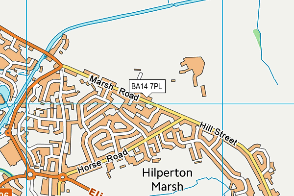 BA14 7PL map - OS VectorMap District (Ordnance Survey)