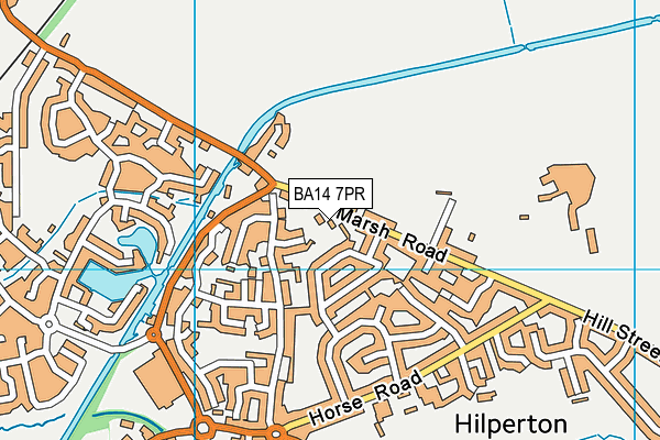 BA14 7PR map - OS VectorMap District (Ordnance Survey)