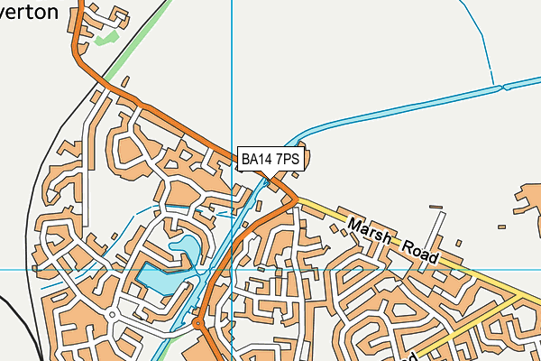 BA14 7PS map - OS VectorMap District (Ordnance Survey)