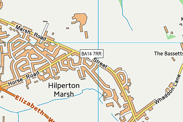 BA14 7RR map - OS VectorMap District (Ordnance Survey)