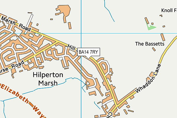 BA14 7RY map - OS VectorMap District (Ordnance Survey)