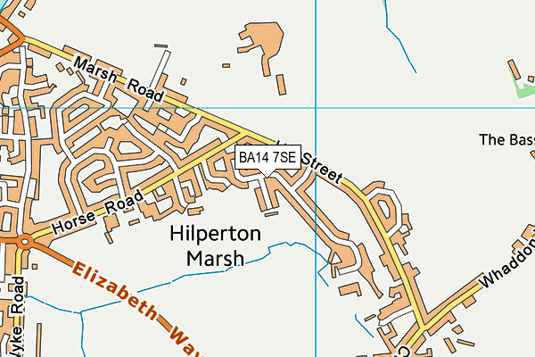 BA14 7SE map - OS VectorMap District (Ordnance Survey)