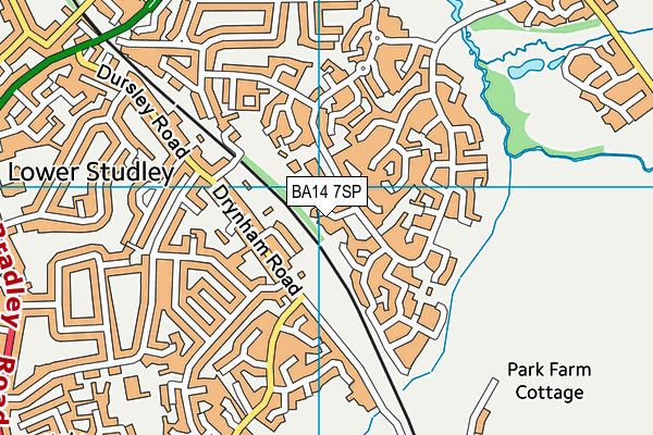 BA14 7SP map - OS VectorMap District (Ordnance Survey)