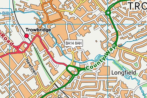 Trowbridge Park map (BA14 8AH) - OS VectorMap District (Ordnance Survey)
