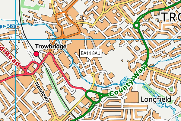 Map of TROWBRIDGE CURRY TAKE AWAY LIMITED at district scale