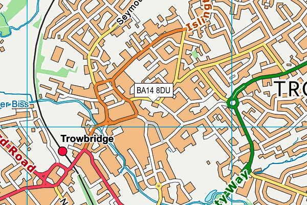 BA14 8DU map - OS VectorMap District (Ordnance Survey)