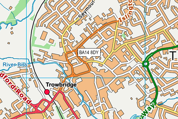 BA14 8DY map - OS VectorMap District (Ordnance Survey)