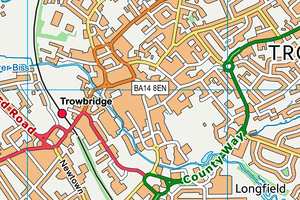 BA14 8EN map - OS VectorMap District (Ordnance Survey)