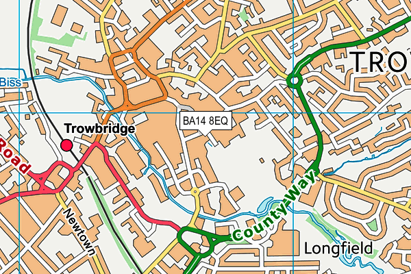 BA14 8EQ map - OS VectorMap District (Ordnance Survey)