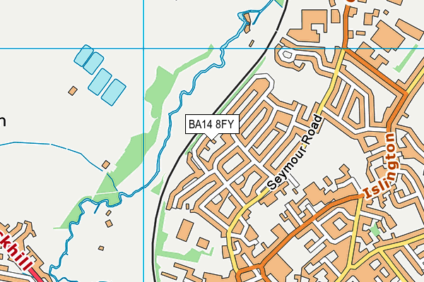 BA14 8FY map - OS VectorMap District (Ordnance Survey)