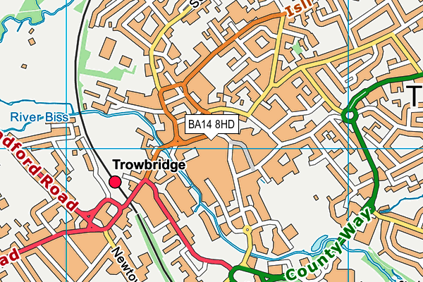 Map of SPORTSBUG TROWBRIDGE LTD at district scale