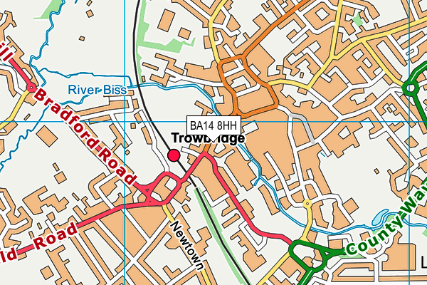 BA14 8HH map - OS VectorMap District (Ordnance Survey)