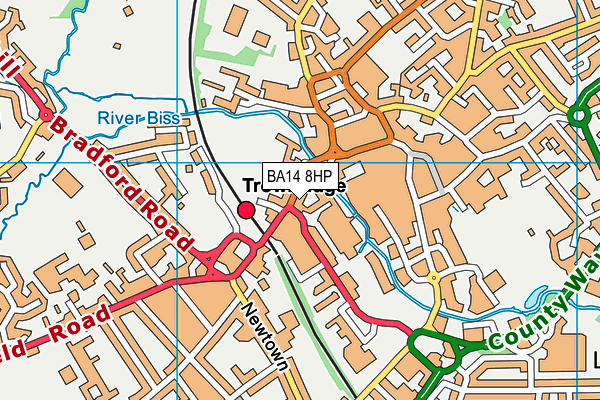 BA14 8HP map - OS VectorMap District (Ordnance Survey)