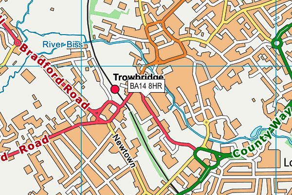 BA14 8HR map - OS VectorMap District (Ordnance Survey)