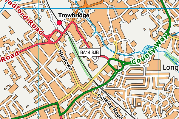 BA14 8JB map - OS VectorMap District (Ordnance Survey)