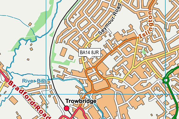 BA14 8JR map - OS VectorMap District (Ordnance Survey)