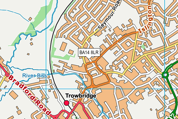 BA14 8LR map - OS VectorMap District (Ordnance Survey)