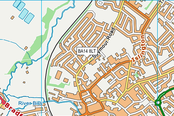 BA14 8LT map - OS VectorMap District (Ordnance Survey)