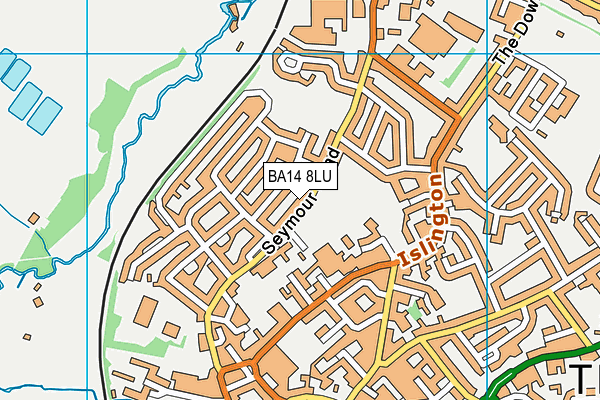 BA14 8LU map - OS VectorMap District (Ordnance Survey)