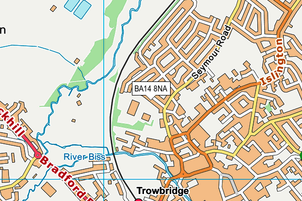 BA14 8NA map - OS VectorMap District (Ordnance Survey)
