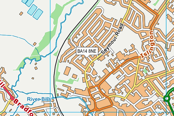 BA14 8NE map - OS VectorMap District (Ordnance Survey)