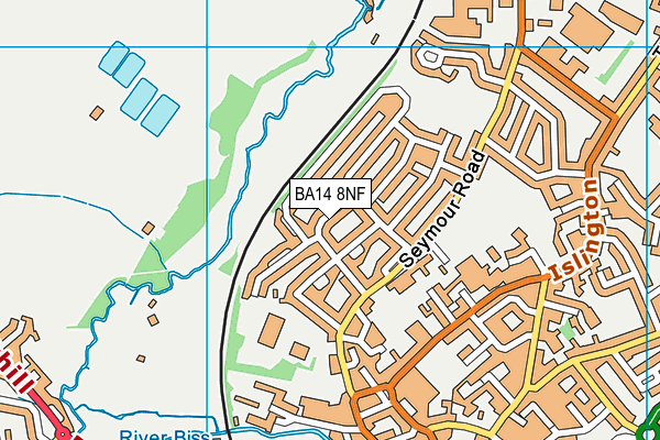 BA14 8NF map - OS VectorMap District (Ordnance Survey)