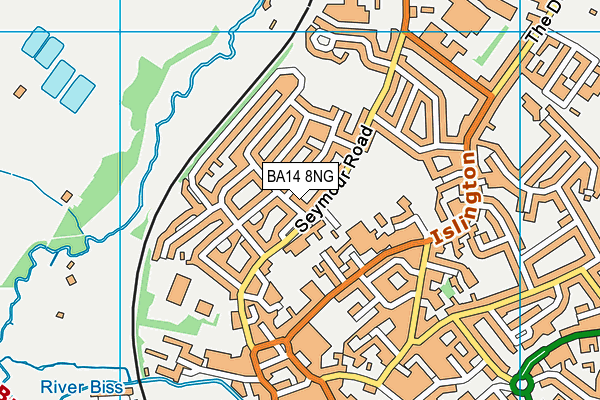 BA14 8NG map - OS VectorMap District (Ordnance Survey)