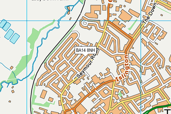 BA14 8NH map - OS VectorMap District (Ordnance Survey)