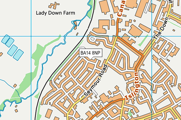 BA14 8NP map - OS VectorMap District (Ordnance Survey)