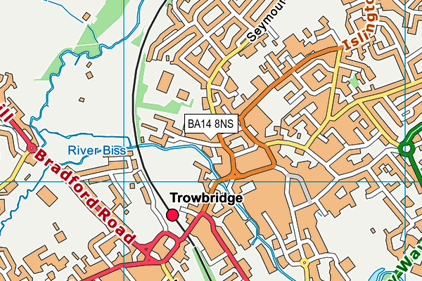 BA14 8NS map - OS VectorMap District (Ordnance Survey)