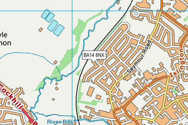 BA14 8NX map - OS VectorMap District (Ordnance Survey)