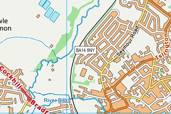 BA14 8NY map - OS VectorMap District (Ordnance Survey)