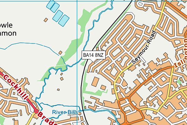 BA14 8NZ map - OS VectorMap District (Ordnance Survey)